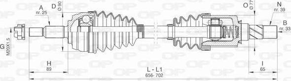 Open Parts DRS6478.00 - Arbre de transmission cwaw.fr