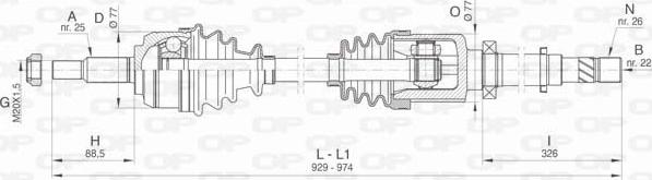 Open Parts DRS6477.00 - Arbre de transmission cwaw.fr