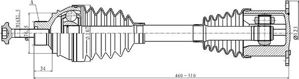 Open Parts DRS6504.00 - Arbre de transmission cwaw.fr