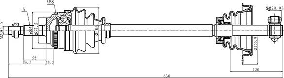 Open Parts DRS6506.00 - Arbre de transmission cwaw.fr