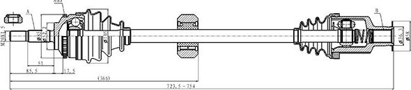 Open Parts DRS6508.00 - Arbre de transmission cwaw.fr