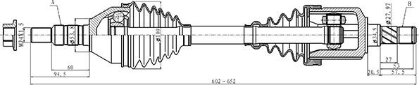 Open Parts DRS6503.00 - Arbre de transmission cwaw.fr