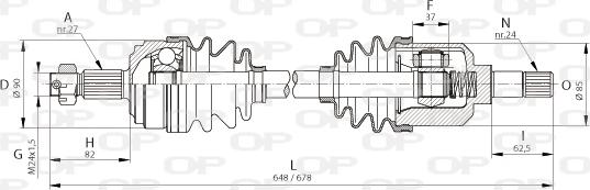 Open Parts DRS6046.00 - Arbre de transmission cwaw.fr