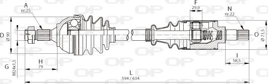 Open Parts DRS6040.00 - Arbre de transmission cwaw.fr