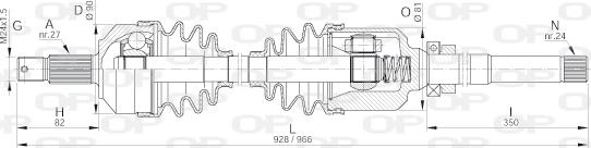 Open Parts DRS6047.00 - Arbre de transmission cwaw.fr