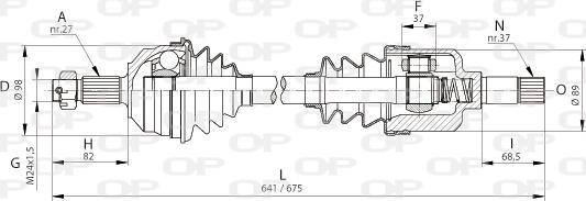 Open Parts DRS6050.00 - Arbre de transmission cwaw.fr