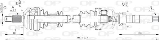 Open Parts DRS6051.00 - Arbre de transmission cwaw.fr