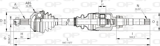 Open Parts DRS6053.00 - Arbre de transmission cwaw.fr