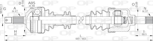 Open Parts DRS6052.00 - Arbre de transmission cwaw.fr