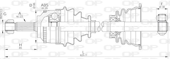 Open Parts DRS6066.00 - Arbre de transmission cwaw.fr