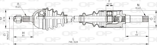 Open Parts DRS6001.00 - Arbre de transmission cwaw.fr