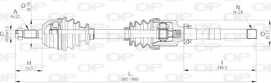 Open Parts DRS6003.00 - Arbre de transmission cwaw.fr