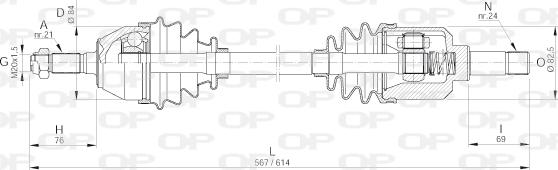 Open Parts DRS6002.00 - Arbre de transmission cwaw.fr