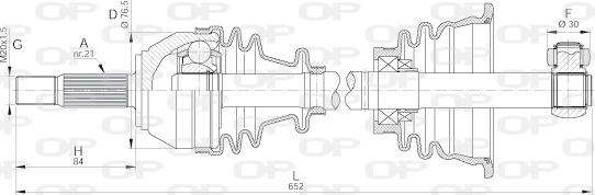 Open Parts DRS6014.00 - Arbre de transmission cwaw.fr