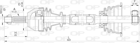 Open Parts DRS6016.00 - Arbre de transmission cwaw.fr