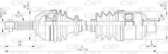 Open Parts DRS6017.00 - Arbre de transmission cwaw.fr