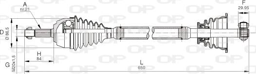 Open Parts DRS6036.00 - Arbre de transmission cwaw.fr