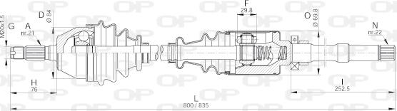 Open Parts DRS6031.00 - Arbre de transmission cwaw.fr