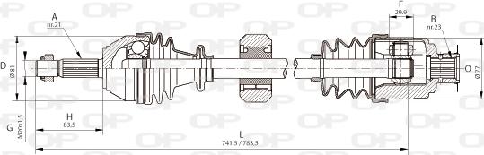 Open Parts DRS6037.00 - Arbre de transmission cwaw.fr