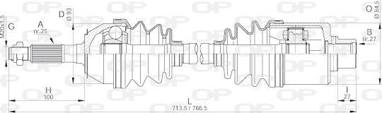 Open Parts DRS6022.00 - Arbre de transmission cwaw.fr