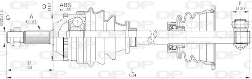 Open Parts DRS6072.00 - Arbre de transmission cwaw.fr