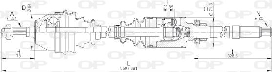 Open Parts DRS6199.00 - Arbre de transmission cwaw.fr