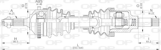 Open Parts DRS6194.00 - Arbre de transmission cwaw.fr