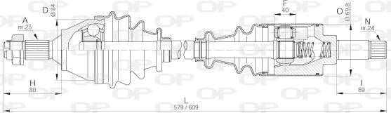 Open Parts DRS6196.00 - Arbre de transmission cwaw.fr