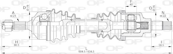 Open Parts DRS6197.00 - Arbre de transmission cwaw.fr