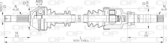 Open Parts DRS6144.00 - Arbre de transmission cwaw.fr