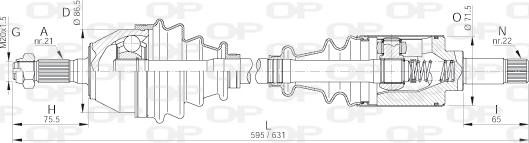 Open Parts DRS6145.00 - Arbre de transmission cwaw.fr