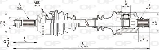 Open Parts DRS6140.00 - Arbre de transmission cwaw.fr