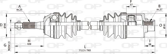 Open Parts DRS6148.00 - Arbre de transmission cwaw.fr