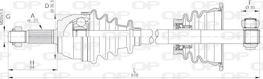 Open Parts DRS6151.00 - Arbre de transmission cwaw.fr