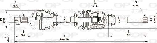 Open Parts DRS6158.00 - Arbre de transmission cwaw.fr