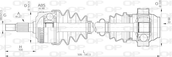 Open Parts DRS6157.00 - Arbre de transmission cwaw.fr