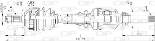 Open Parts DRS6168.00 - Arbre de transmission cwaw.fr