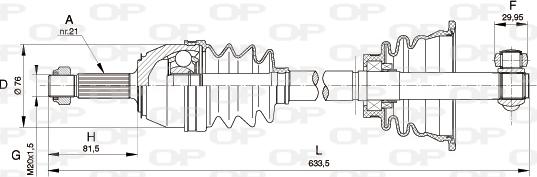 Open Parts DRS6162.00 - Arbre de transmission cwaw.fr