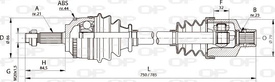 Open Parts DRS6101.00 - Arbre de transmission cwaw.fr