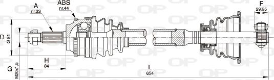 Open Parts DRS6110.00 - Arbre de transmission cwaw.fr