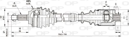 Open Parts DRS6111.00 - Arbre de transmission cwaw.fr