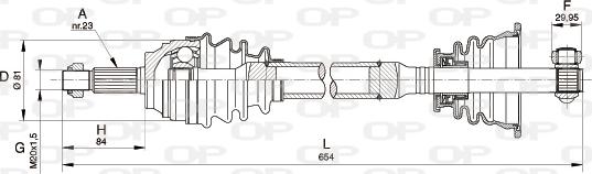 Open Parts DRS6112.00 - Arbre de transmission cwaw.fr