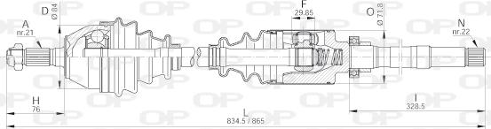 Open Parts DRS6184.00 - Arbre de transmission cwaw.fr