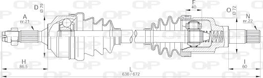 Open Parts DRS6181.00 - Arbre de transmission cwaw.fr