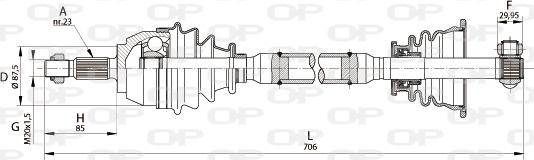 Open Parts DRS6131.00 - Arbre de transmission cwaw.fr