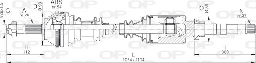 Open Parts DRS6138.00 - Arbre de transmission cwaw.fr