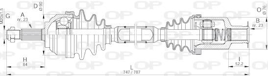 Open Parts DRS6132.00 - Arbre de transmission cwaw.fr