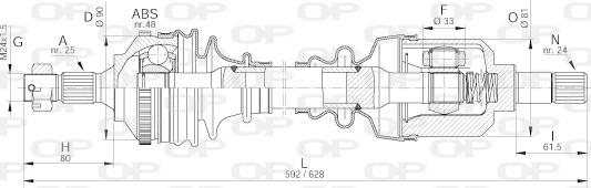 Open Parts DRS6129.00 - Arbre de transmission cwaw.fr