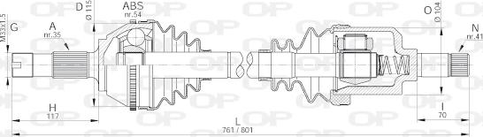 Open Parts DRS6174.00 - Arbre de transmission cwaw.fr