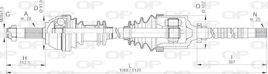 Open Parts DRS6175.00 - Arbre de transmission cwaw.fr